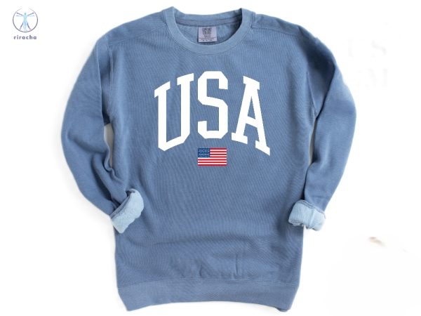 Usa Flag Sweatshirt Olympics 2024 T Shirt Usa Olympic Sweatshirt American Flag Sweater American Flag Sweatshirt riracha 2