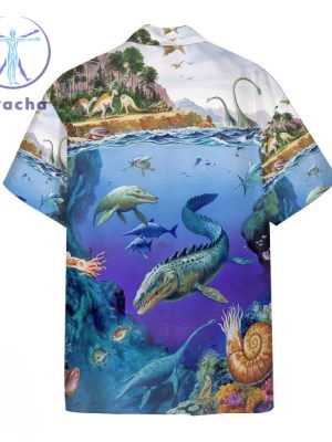 The Cretaceous Period Dinosaurs Hawaiian Shirt riracha 2