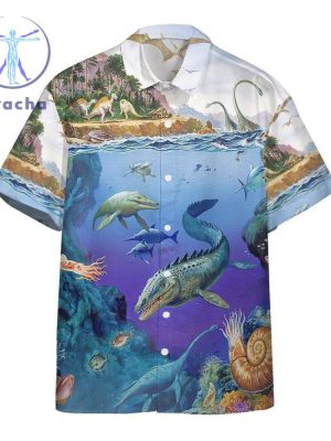 The Cretaceous Period Dinosaurs Hawaiian Shirt riracha 3