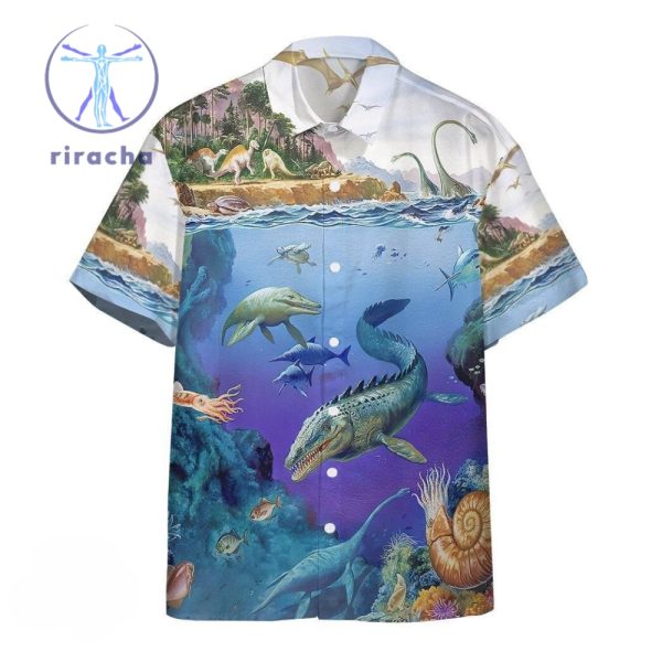 The Cretaceous Period Dinosaurs Hawaiian Shirt riracha 3