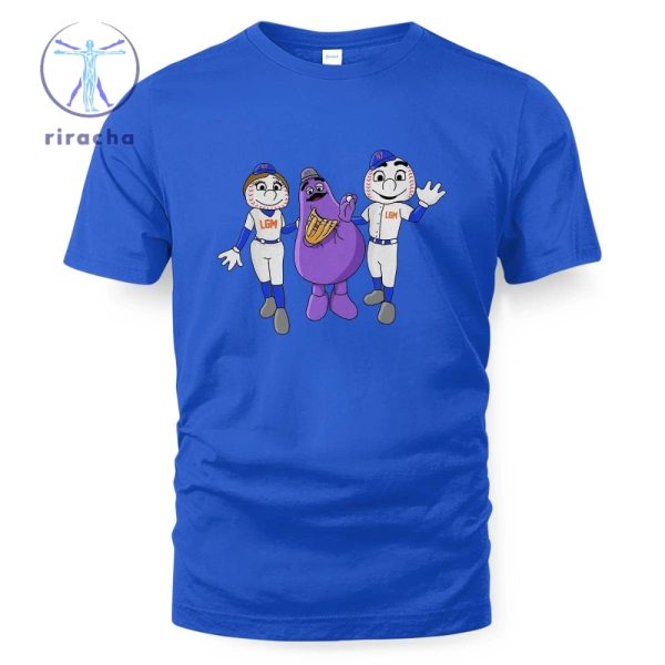 New York Mets Grimace And Friends Shirt New York Mets Grimace And Friends Hoodie Unique riracha 1