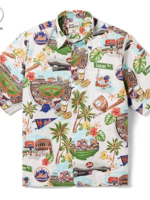 New York Mets Scenic Hawaiian Shirt New York Mets Scenic Shirt riracha 2