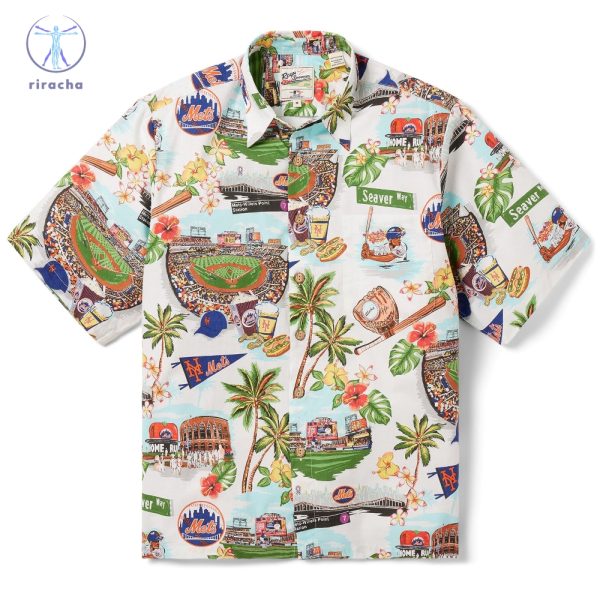 New York Mets Scenic Hawaiian Shirt New York Mets Scenic Shirt riracha 2