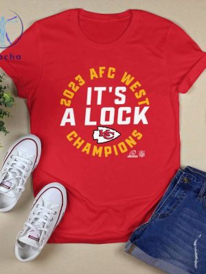 Kansas City Chiefs 2023 Afc West Division Champions Trophy Collection Shirt Hoodie riracha 2