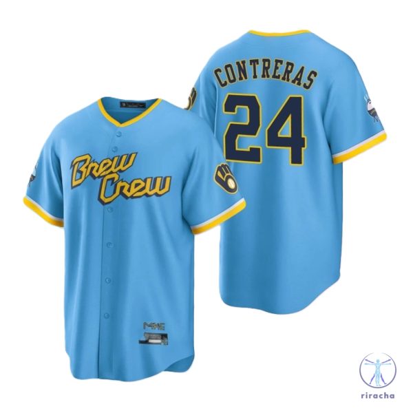 Milwaukee Brewers William Contreras City Connect Jersey Giveaway William Contreras City Connect Replica Jersey Unique riracha 1