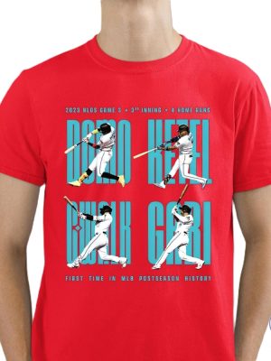 Home Run Player Tee Diamondbacks 4 Home Run Player Shirt 2024 Giveaway Unique riracha 2