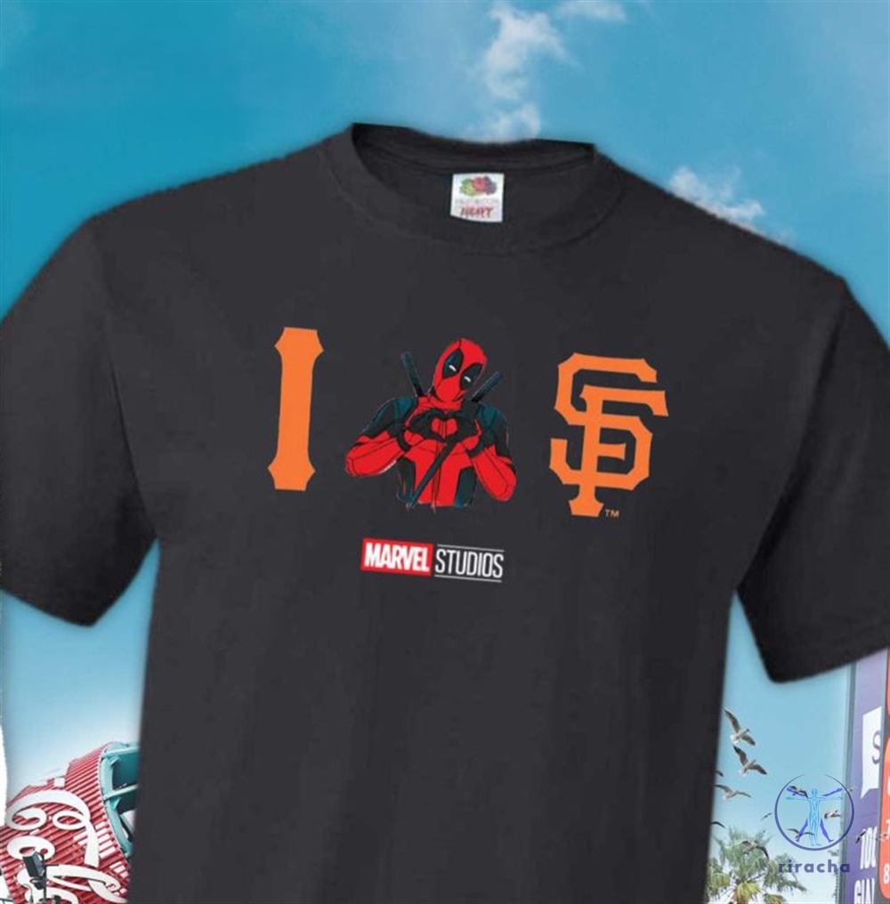 Deadpool Inspired Giants Shirt Giants Marvel Super Hero Night Deadpool Shirt Giveaway 2024 Unique