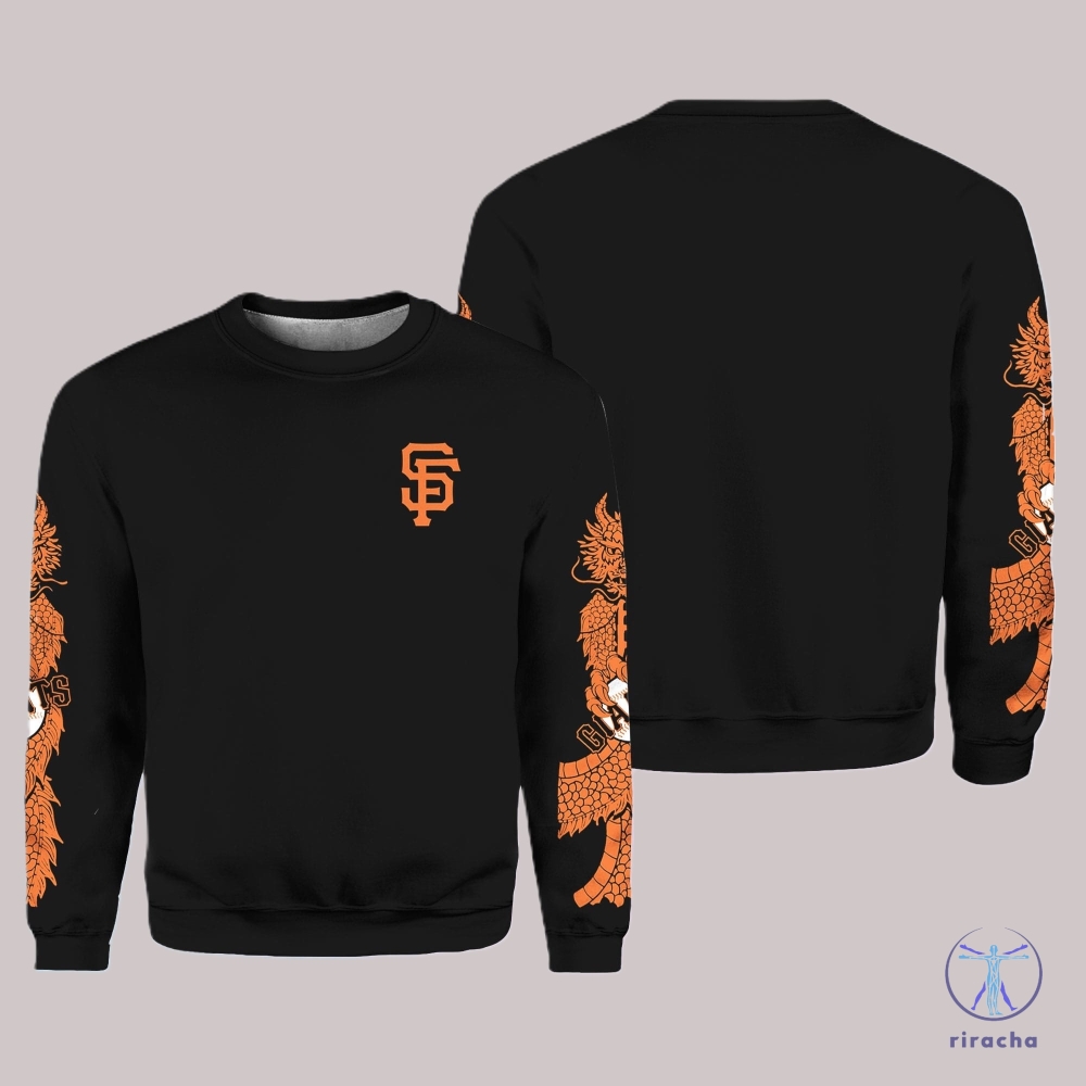 Giants Chinese Heritage Night Year Of The Dragon Sweatshirt Giveaway 2024 Year Of The Dragon Long Sleeve Shirt Unique