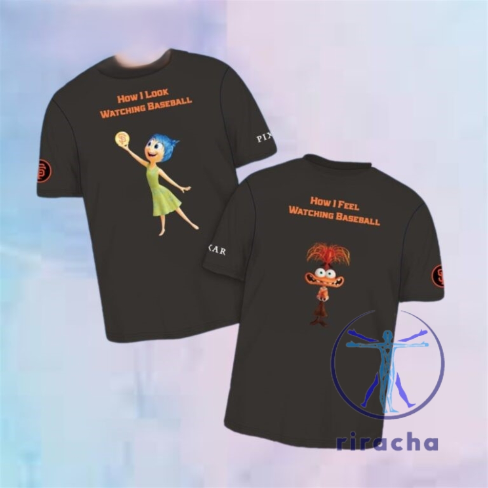 Giants Inside Out Shirt Giants Pixar Day Ft Inside Out 2 Shirt 2024 Giveaway Unique