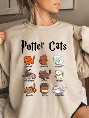 Potter Cats Hoodie Harry Potter Names For Cats Shirt Harry Potter Characters Shirt Harry Potter Cat Names Shirt riracha 2