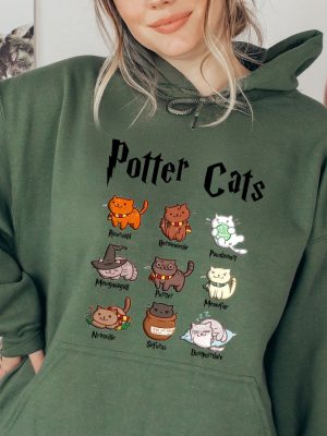 Potter Cats Hoodie Harry Potter Names For Cats Shirt Harry Potter Characters Shirt Harry Potter Cat Names Shirt riracha 4