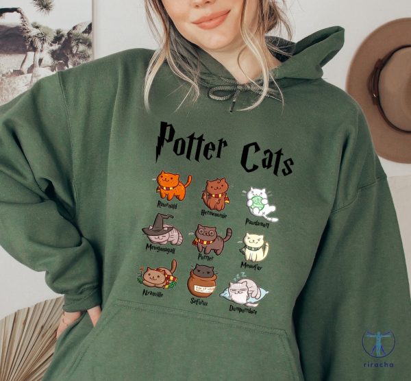 Potter Cats Hoodie Harry Potter Names For Cats Shirt Harry Potter Characters Shirt Harry Potter Cat Names Shirt riracha 4