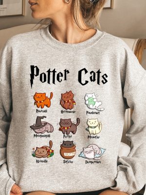 Potter Cats Hoodie Harry Potter Names For Cats Shirt Harry Potter Characters Shirt Harry Potter Cat Names Shirt riracha 5