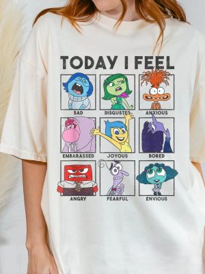 Disney Emotions Shirt Inside Out 2 Shirts Inside Out Emotions Shirt Sadness Inside Out Anxiety Shirt riracha 3