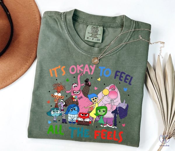 Its Okay To Feel All The Feels Shirt Inside Out Two Shirt Inside Out Emotions Shirt Ennui Inside Out Shirt Anxiety Shirt riracha 1