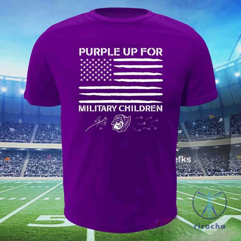 Curve Purple Up Shirt Curve Purple Up For Military Children Shirt 2024 Giveaway