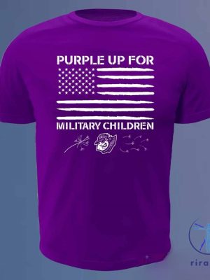 Curve Purple Up Shirt Curve Purple Up For Military Children Shirt 2024 Giveaway riracha 2