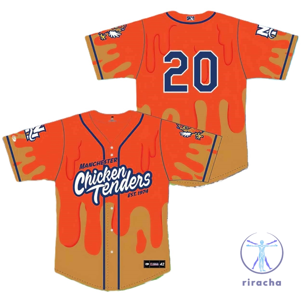 Fisher Cats Chicken Tenders Jersey Fisher Cats Chicken Tenders Orange Baseball Jersey 2024 Giveaway