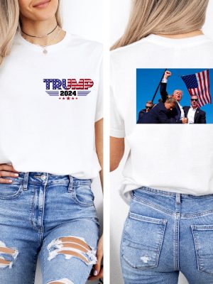 Trump 2024 Shirt President Trump Shot Shirt Trump Assassination Shirt Trump Rally Shooting Shirt Trump Shooting Suspect Shirt riracha 3