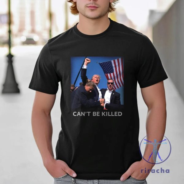 Trump Shot T Shirt Cant Be Killed Trump Shooter Republican Shirt Shooting At Trump Rally Shirt Shooting Suspect Trump Shirt riracha 1