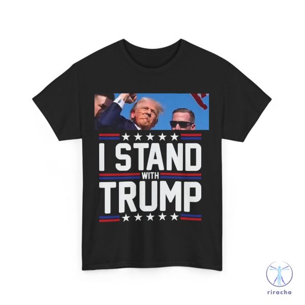 Stand With Him Trump 2024 Shirt Shooting At Trump Rally Shirt Shooting Suspect Trump Shirt riracha 3