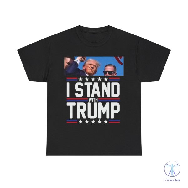 Stand With Him Trump 2024 Shirt Shooting At Trump Rally Shirt Shooting Suspect Trump Shirt riracha 4