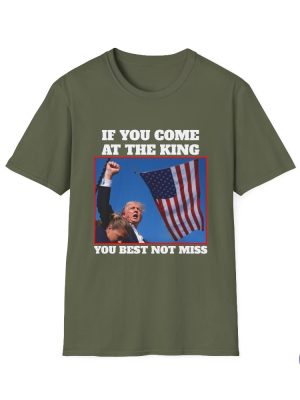 Trump 2024 T Shirttrump Shirts Trump Tshirt You Come At The King You Best Not Miss Shirt Unique riracha 5