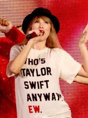 Custom Whos Taylor Swift Anyway Tee Taylor Swift Red Shirt Eras Tour Taylor Swift Red Era Outfits riracha 2