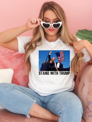 Stand With Trump Shirt They Missed Trump Rally Shirt The Return Make America Great Again Sweatshirt Trump 2024 Shirt riracha 2