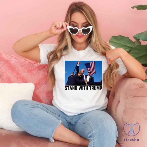 Stand With Trump Shirt They Missed Trump Rally Shirt The Return Make America Great Again Sweatshirt Trump 2024 Shirt riracha 2