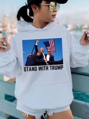 Stand With Trump Shirt They Missed Trump Rally Shirt The Return Make America Great Again Sweatshirt Trump 2024 Shirt riracha 4