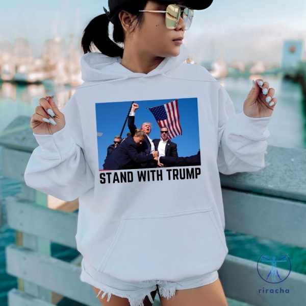 Stand With Trump Shirt They Missed Trump Rally Shirt The Return Make America Great Again Sweatshirt Trump 2024 Shirt riracha 4