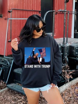 Stand With Trump Shirt They Missed Trump Rally Shirt The Return Make America Great Again Sweatshirt Trump 2024 Shirt riracha 5