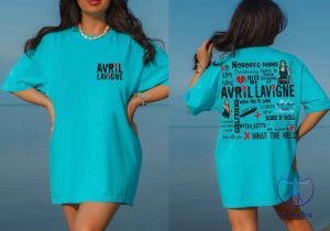 Avril Lavigne Song Title Shirt Avril Lavigne Merch Tshirt riracha 3