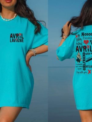 Avril Lavigne Song Title Shirt Avril Lavigne Merch Tshirt riracha 3