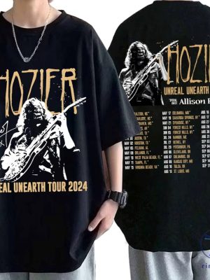 Hozier Unreal Unearth Tour T Shirt Hozier Tour 2024 Music Tour Shirt Hozier Tour Shirt Hozier Concert Rock Tour 2024 riracha 2