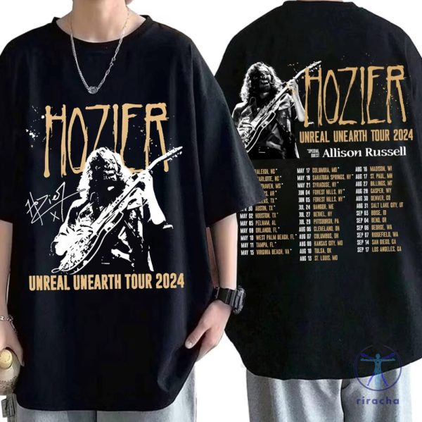 Hozier Unreal Unearth Tour T Shirt Hozier Tour 2024 Music Tour Shirt Hozier Tour Shirt Hozier Concert Rock Tour 2024 riracha 2