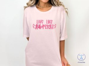 Inspirational Live Like Aubreigh T Shirt Motivational Winged Text Tee Positive Message T Shirt riracha 5