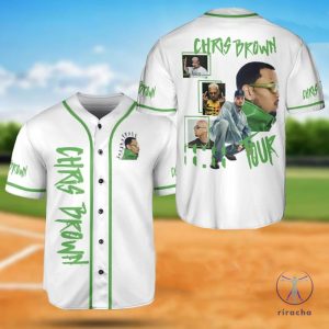 Christ Brown 11 11 Tour Baseball Jersey Chris Brown New Album Design Shirt Green Line Baseball Jersey Shirt Collection riracha 3