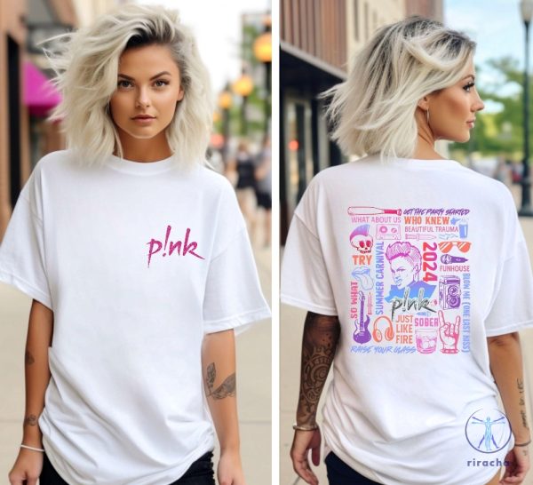 Pink Singer Summer Carnival 2024 Tour Shirt 2024 Pnk Concert Sweatshirt Pink Fan Shirt riracha 2