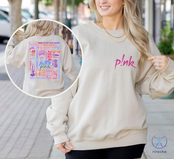 Pink Singer Summer Carnival 2024 Tour Shirt 2024 Pnk Concert Sweatshirt Pink Fan Shirt riracha 5