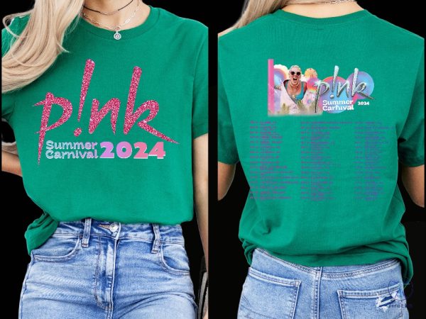 Pink Singer Summer Carnival 2024 Tour Shirt Pink Fan Lovers Shirt Pink Tour 2024 Pink Summer Carnival 2024 Setlist riracha 1