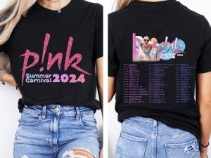 Pink Singer Summer Carnival 2024 Tour Shirt Pink Fan Lovers Shirt Pink Tour 2024 Pink Summer Carnival 2024 Setlist riracha 2