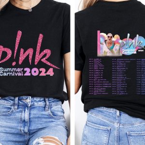 Pink Singer Summer Carnival 2024 Tour Shirt Pink Fan Lovers Shirt Pink Tour 2024 Pink Summer Carnival 2024 Setlist riracha 2