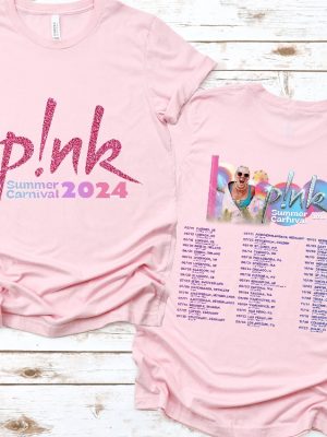 Pink Singer Summer Carnival 2024 Tour Shirt Pink Fan Lovers Shirt Pink Tour 2024 Pink Summer Carnival 2024 Setlist riracha 3