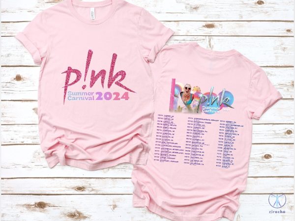 Pink Singer Summer Carnival 2024 Tour Shirt Pink Fan Lovers Shirt Pink Tour 2024 Pink Summer Carnival 2024 Setlist riracha 3