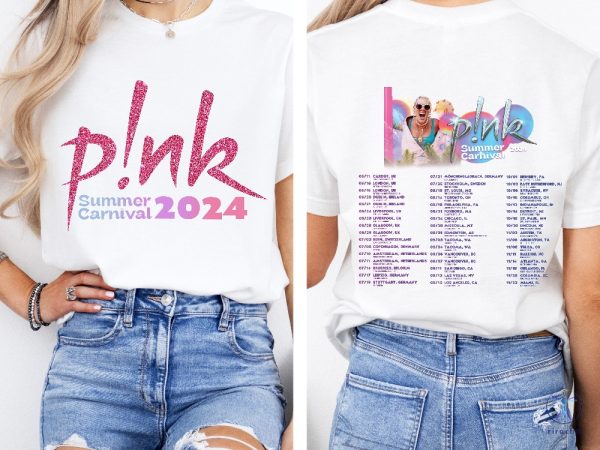 Pink Singer Summer Carnival 2024 Tour Shirt Pink Fan Lovers Shirt Pink Tour 2024 Pink Summer Carnival 2024 Setlist riracha 4