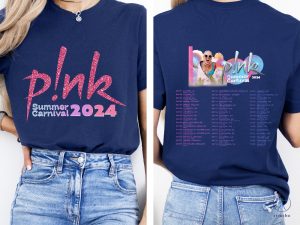 Pink Singer Summer Carnival 2024 Tour Shirt Pink Fan Lovers Shirt Pink Tour 2024 Pink Summer Carnival 2024 Setlist riracha 5