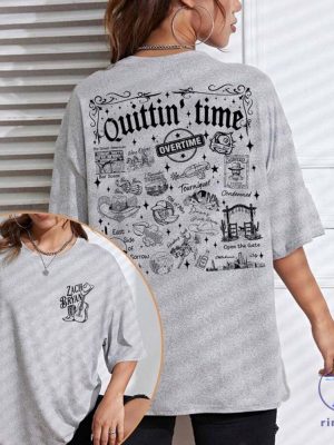 Vintage Zach Quittin Time Tour 2024 Shirt Zach Bryan Quittin Time Tour Merch Shirt Quittin Time Tour Merch Shirt riracha 5