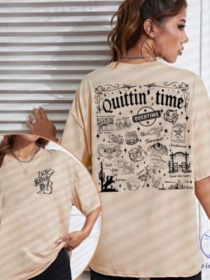 Vintage Zach Quittin Time Tour 2024 Shirt Zach Bryan Quittin Time Tour Merch Shirt Quittin Time Tour Merch Shirt riracha 6